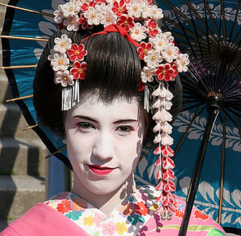Maiko Henshin, girl, day geisha, kyoto, japan HD wallpaper