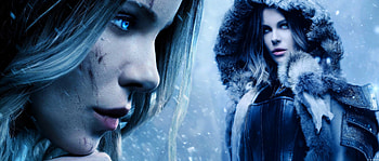 Selene-Vampiress, blue, model, snow, , actress HD wallpaper