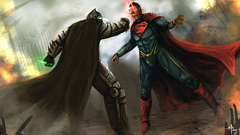 Batman VS Superman Artworks, batman, superman, artwork, digital-art, superheroes HD wallpaper