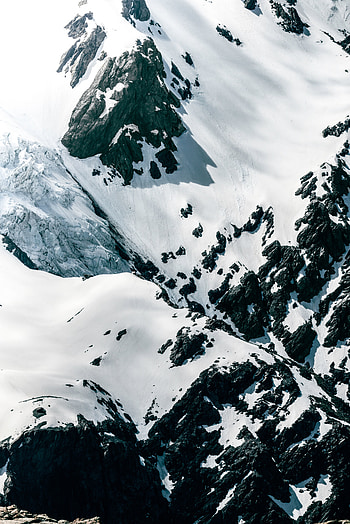 Glacier, hill surface, landscape HD phone wallpaper