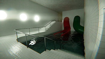 : Mystique Pool in a Video Game World, video game, Pools (2024) HD wallpaper