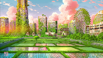 Anime Landscape, Landscape, Anime, fantasy, art HD wallpaper
