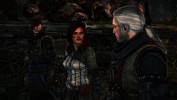 The Witcher 2 Assassins of Kings Geralt Triss Merigold Iorweth HD wallpaper