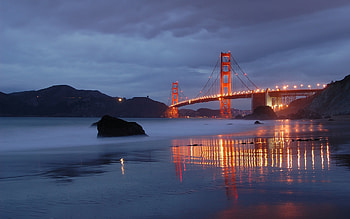 Landscape, Rivers, Bridges HD wallpaper