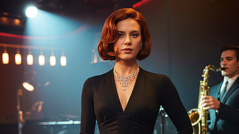 Black Widow Ultra – Stunning Cinematic Elegance, Black Widow, woman, singer, vintage style HD wallpaper