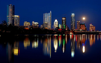 Landscape, Cities, Night HD wallpaper
