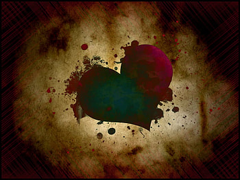 alek35, heart, bloody HD wallpaper