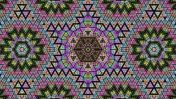 Abstract, Patterns, Kaleidoscope, Zigzags HD wallpaper