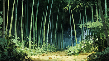 Serene Bamboo Forest, nature, bamboo forest, landscape, greenery HD wallpaper