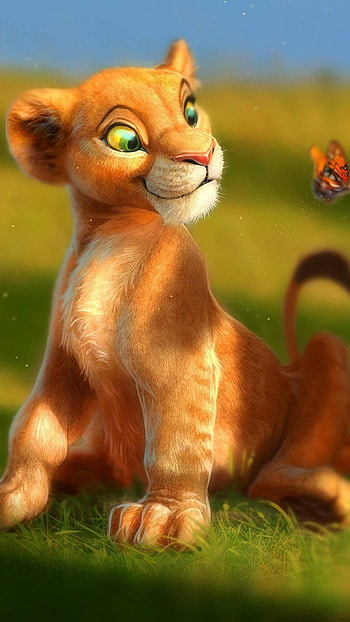 Lion King, Simba Cartoon HD phone wallpaper