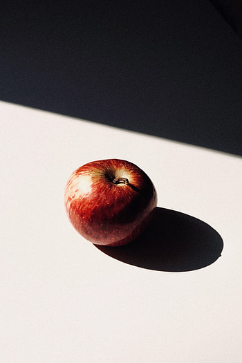 Food, Apple, Shadow, Fruit HD phone wallpaper