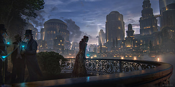 Waiting, fantasy-girls, artist, artwork, digital-art, mask, deviantart HD wallpaper