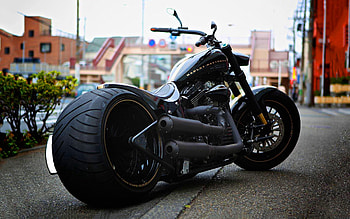 Motorcycles, Vintage, Harley Davidson, Softail HD wallpaper