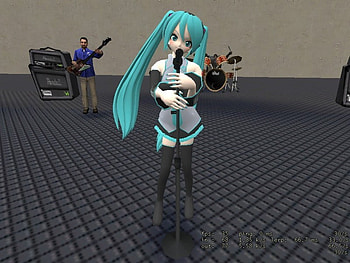Miku 3D, girl, anime, boy, 3d HD wallpaper