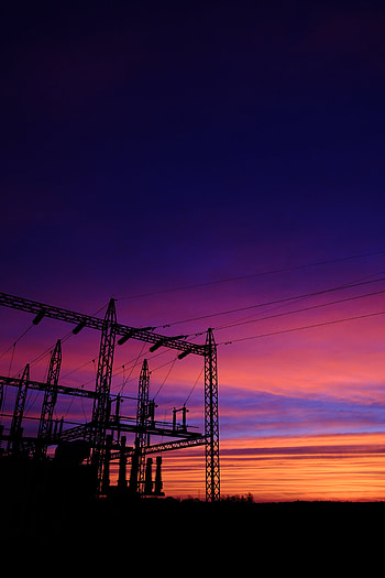 Nature, Sunset, Sky, Lines, Posts, Wires, Pillars, Wire HD phone wallpaper