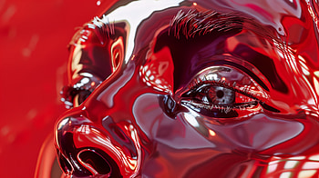 Red Aesthetic Woman Face, woman, face, red, red aesthetic, sculpture HD wallpaper