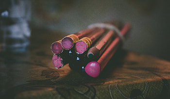 Miscellanea, Miscellaneous, Close-Up, Pencils, Eraser HD wallpaper