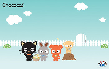 Chococat, ute, Hello Kitty, Sanrio, Cute, Neko, Nyan, Cat, Kawaii, Pastel HD wallpaper