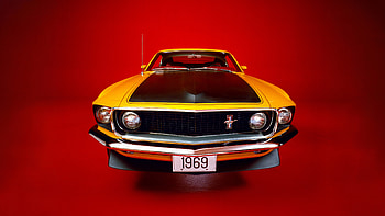 1969 Ford Mustang Boss 302, 1st Gen, Coupe, V8, car HD wallpaper