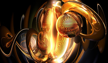 Abstract, Patterns, Dark, Ball, Sphere HD wallpaper