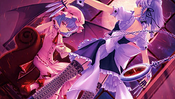 izayoi sakuya and remilia scarlet, touhou, girls, anime, manga HD wallpaper