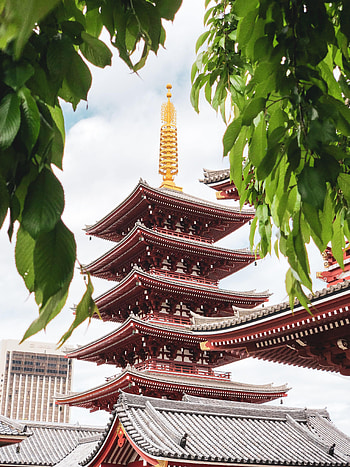 Cities, Architecture, Building, Pagoda, Japan, Temple HD phone wallpaper