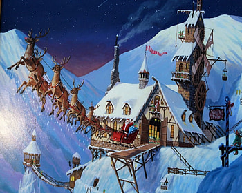 Taking Off, reindeer, north pole, christmas, santa HD wallpaper