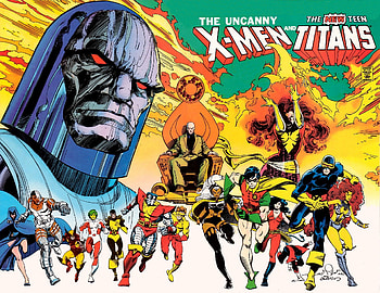 X-Men And New Teen Titans, DC Comics, Superheroes, Comics, Marvel, Teen Titans, X-Men HD wallpaper