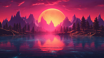Embracing The Synthwave Morning, synthwave, artist, artwork, digital-art, deviantart HD wallpaper