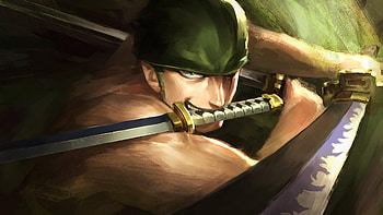 Artwork, warrior, Roronoa Zoro, One Piece HD wallpaper