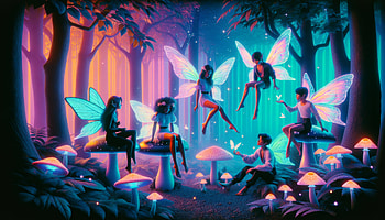 Forest Fairies in Stunning Ultra, forest fairies, fairy, fantasy, forest, magical HD wallpaper