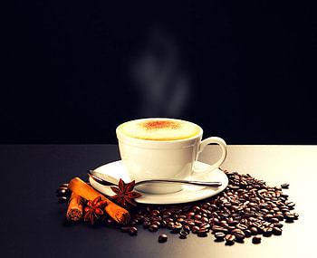 Coffee Beans, Cappuccino, Backgrounds, Food HD wallpaper
