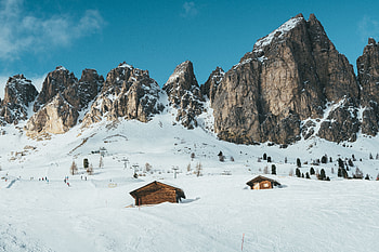 Glacier, landscape, mountains, winter HD wallpaper