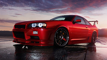 R34 Coupe, Nissan Skyline R34 HD wallpaper