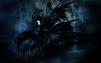 Dark Anime Angel 6321 - uMad.com HD wallpaper
