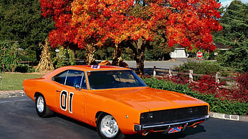 General Lee Car, Dodge Charger, Muscle hot rod, Television tribute HD wallpaper
