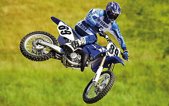 Motorcycles, Yamaha, Motorcyclist, Speed, Bounce, Jump, Moto, Cross HD wallpaper