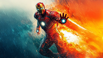 Iron Man Shielded, iron-man, superheroes, artwork, digital-art, ai, deviantart HD wallpaper
