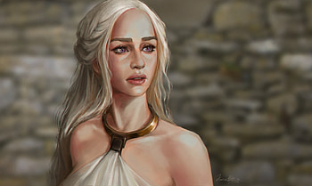 Daenerys Targaryen Fanart, daenerys-targaryen, game-of-thrones, tv-shows, artist, artwork, digital-art, artstation HD wallpaper