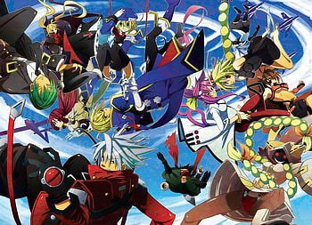 Blazblue falling cast, ragna, taokaka, jin, noel, blazblue, kokonoe HD wallpaper