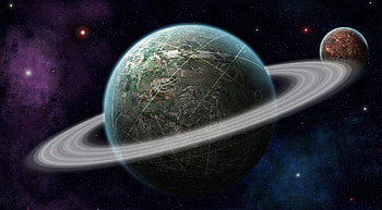 Universe, Stars, Planet, Orbit HD wallpaper