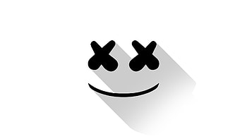 Marshmello DJ Material Design Logo, marshmello, dj, music, singer, logo, material HD wallpaper