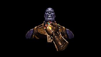 Angry Thanos, minimal, art HD wallpaper