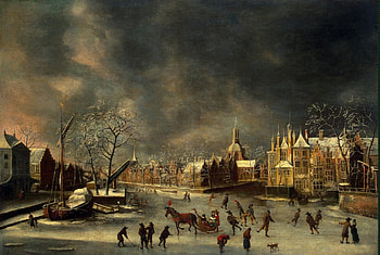 Winter, Painting, Ice, Christmas HD wallpaper
