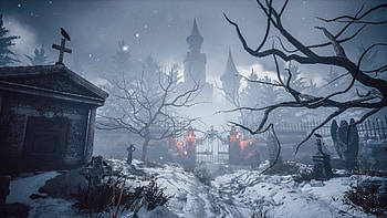 ArtStation, RE Village environment, Created with Unreal Engine, Atmospheric design HD wallpaper