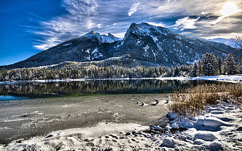 Landscape, Rivers, Mountains HD wallpaper