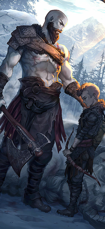 God of War, Legendary hero, Father and son journey, Iconic game series HD phone wallpaper