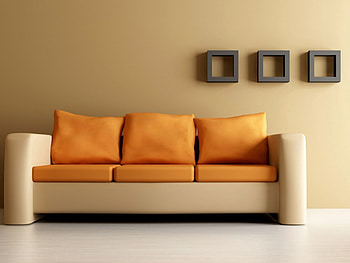 Miscellanea, Miscellaneous, Sofa, Furniture, Leather, Skin, Beige HD wallpaper