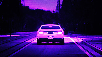 Dodge Challenger Synthwave , dodge-challenger, dodge, cars, synthwave, artist, artwork, digital-art HD wallpaper