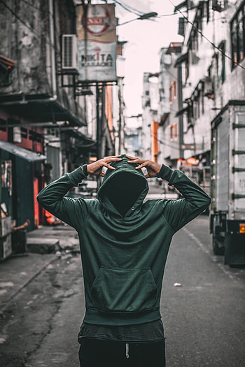 Miscellanea, Miscellaneous, Human, Person, Street, Hoodie, Hoodies, Hood HD phone wallpaper